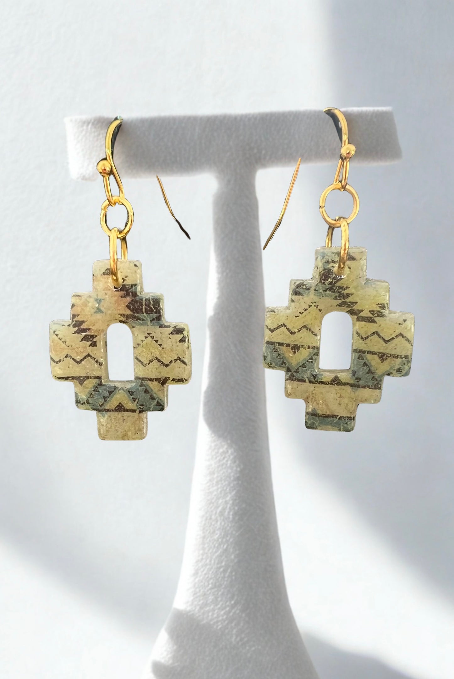 Aztec dangle earrings