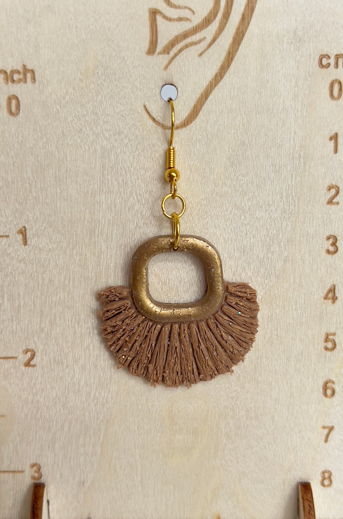 Handmade polymer clay earrings