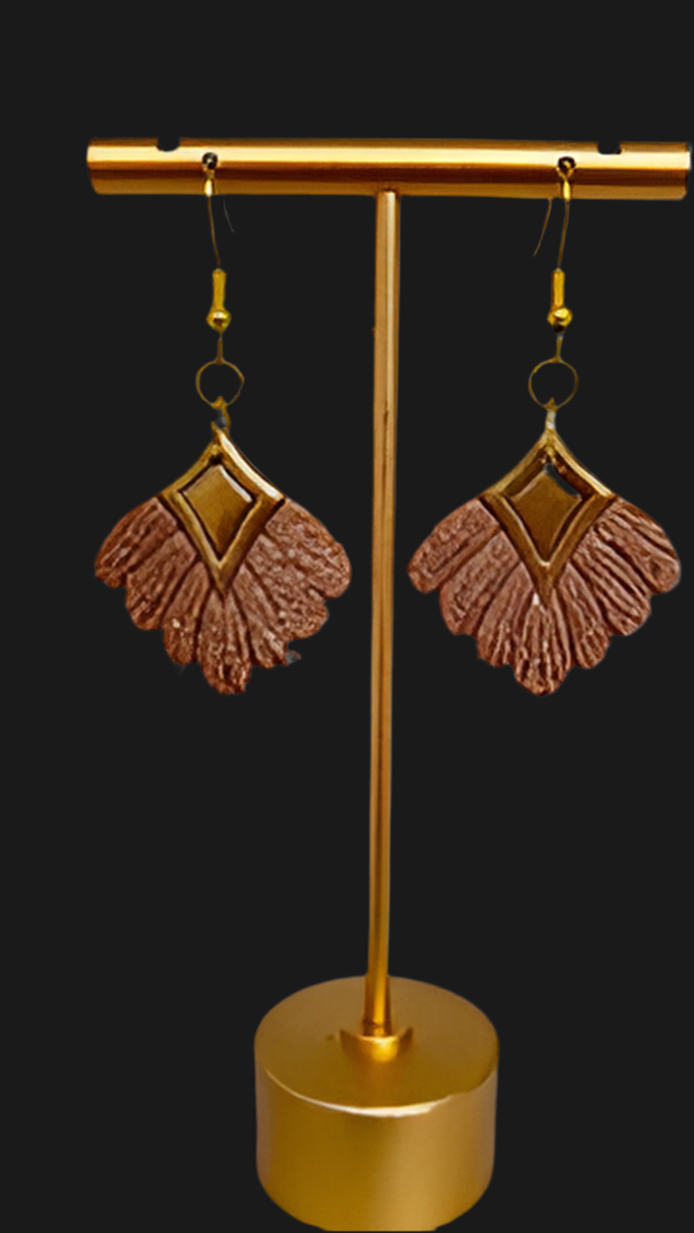 Macrame inspired handcrafted danglings earrings