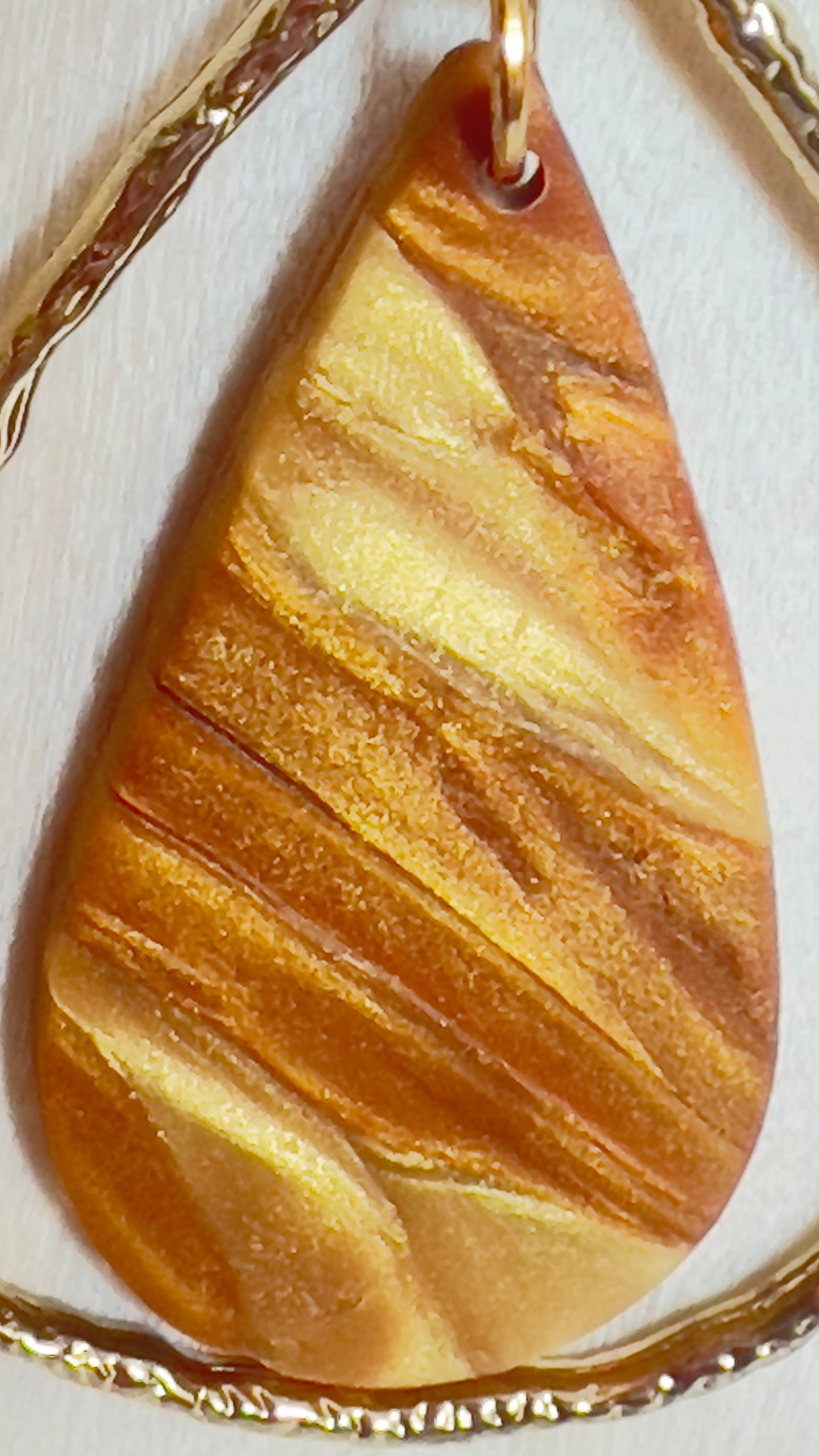 Gold Teardrop with varying copper and gold teardrop polymer clay earrings. Each earring is handmade. hypoallergenic hooks