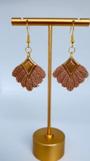 Macrame inspired handcrafted danglings earrings