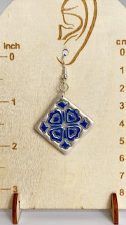 Tile dangling earrings