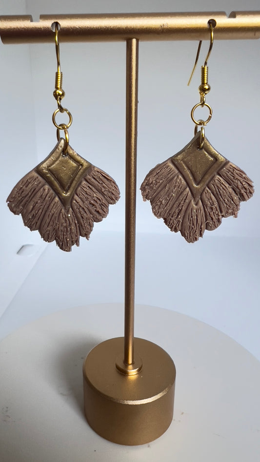 Macrame inspired handcrafted danglings earrings