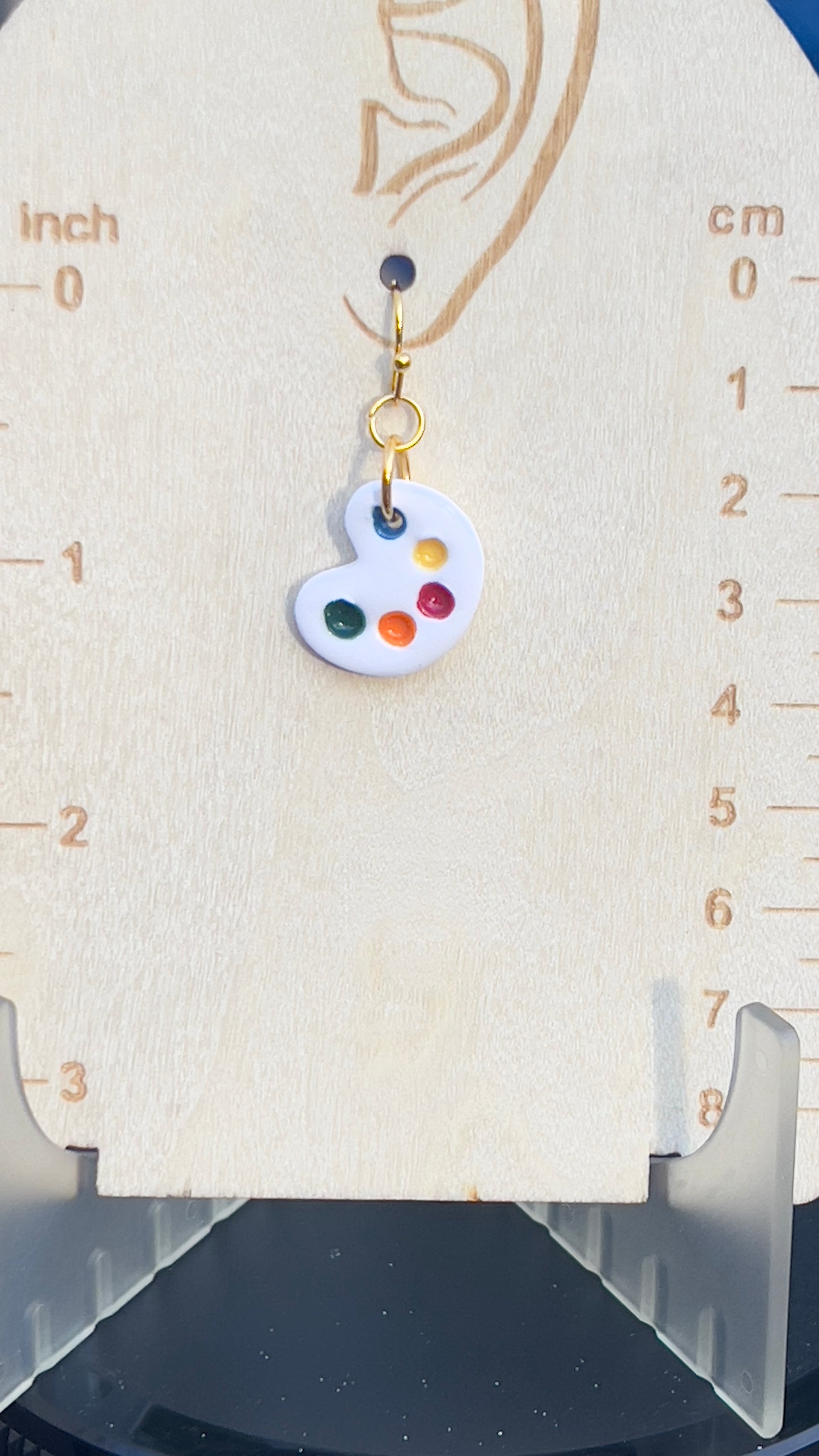 Paint Palette dangling earrings