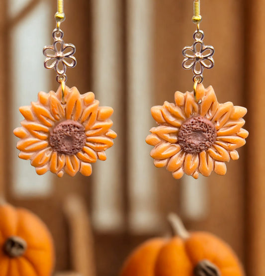 Sunflower dangle lightweight earrings