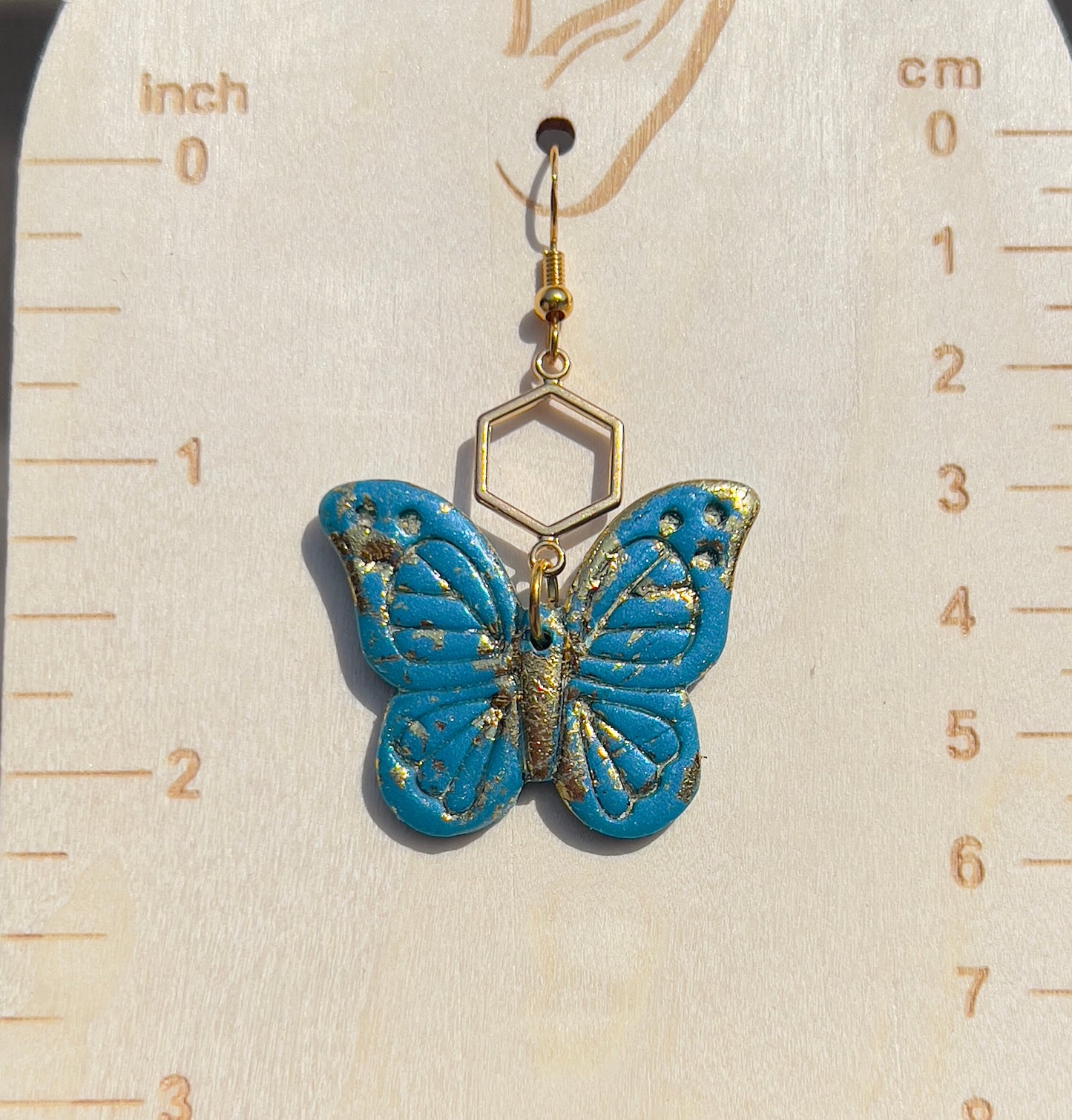 Blue/Gold Butterfly