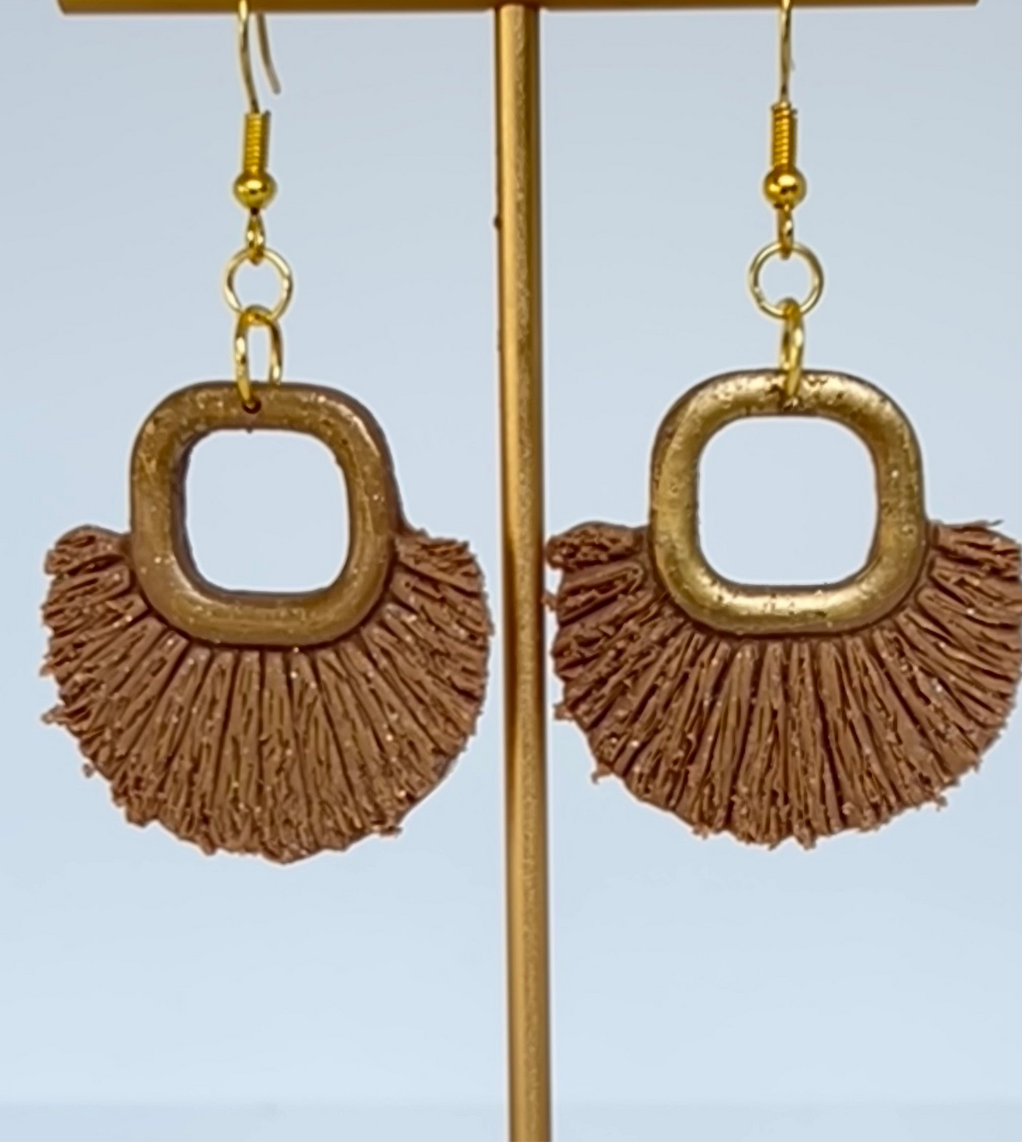 Handmade polymer clay earrings