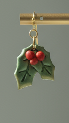 Mistletoe earrings