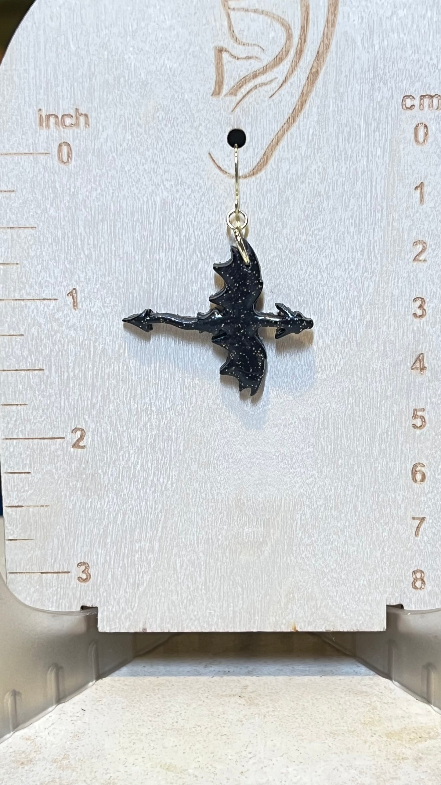 Flying dragon earrings