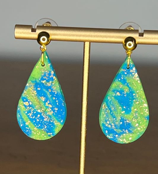 Gaia Inspired Teardrop Earrings