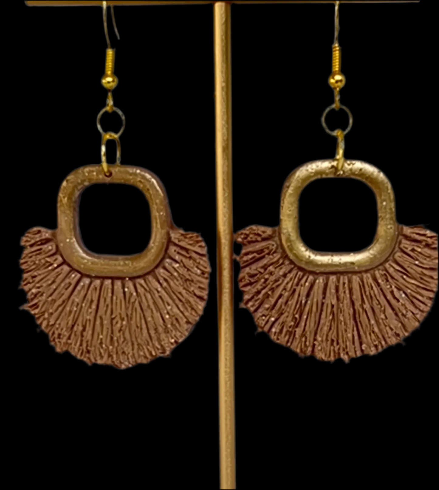 Handmade polymer clay earrings