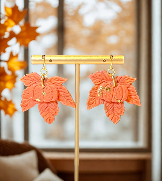 Maple Leaf dangle earrings