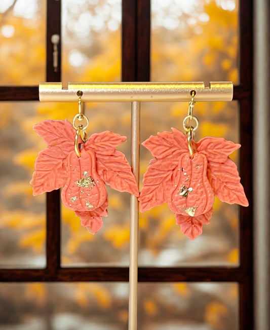 Maple Leaf dangle earrings